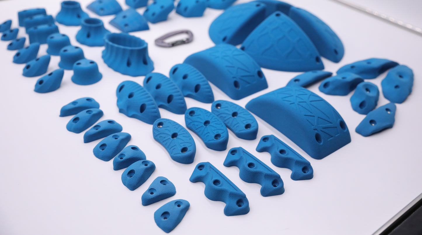 52 Piece Ultimate Screw On Climbing Hold Set, for use With Wood Screws Only
