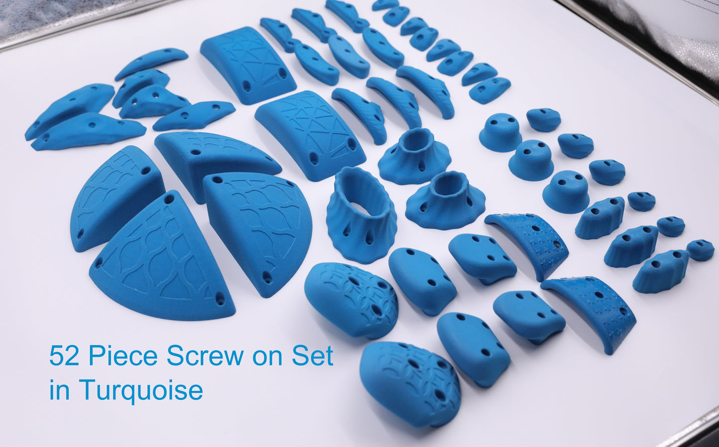 52 Piece Ultimate Screw On Climbing Hold Set, for use With Wood Screws Only