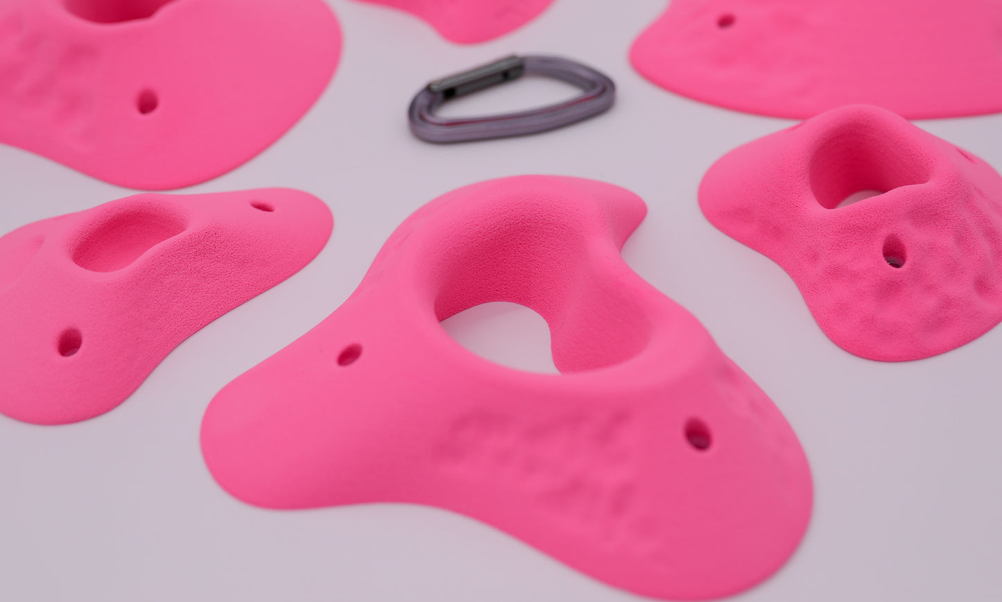 Fuerte Pockets Set, Route-Setter Series, 6 Screw on Climbing Holds