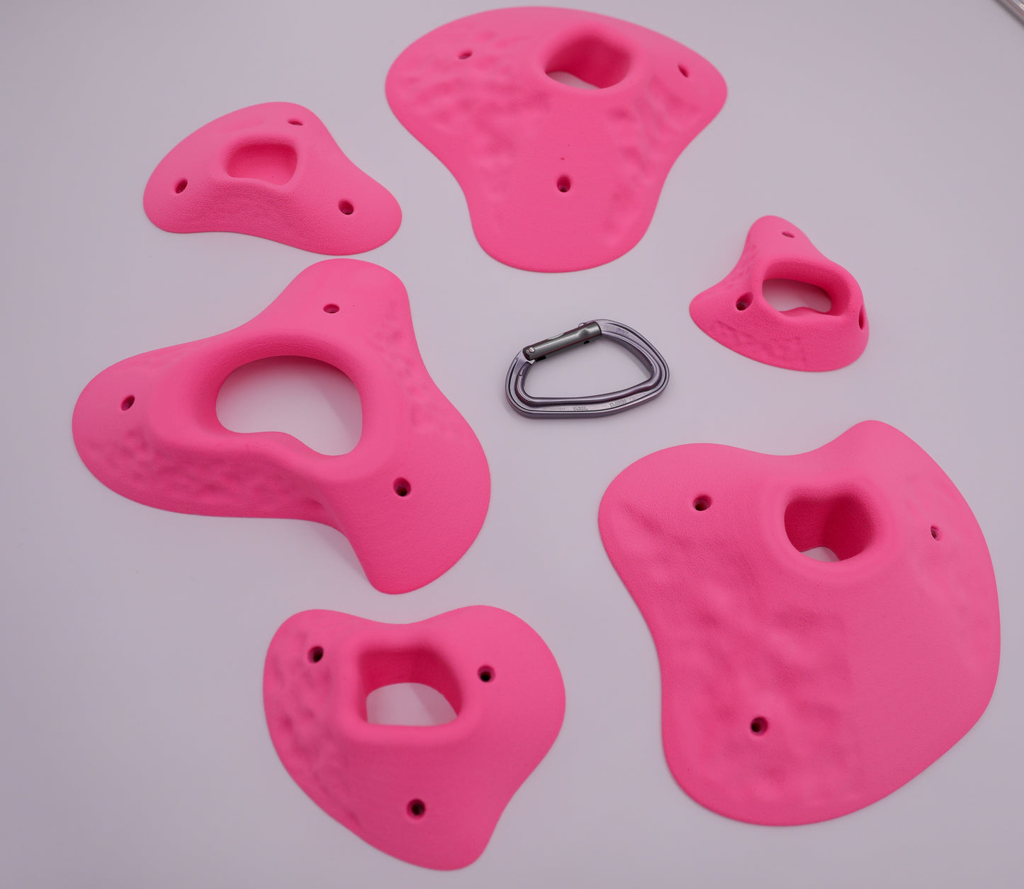Fuerte Pockets Set, Route-Setter Series, 6 Screw on Climbing Holds