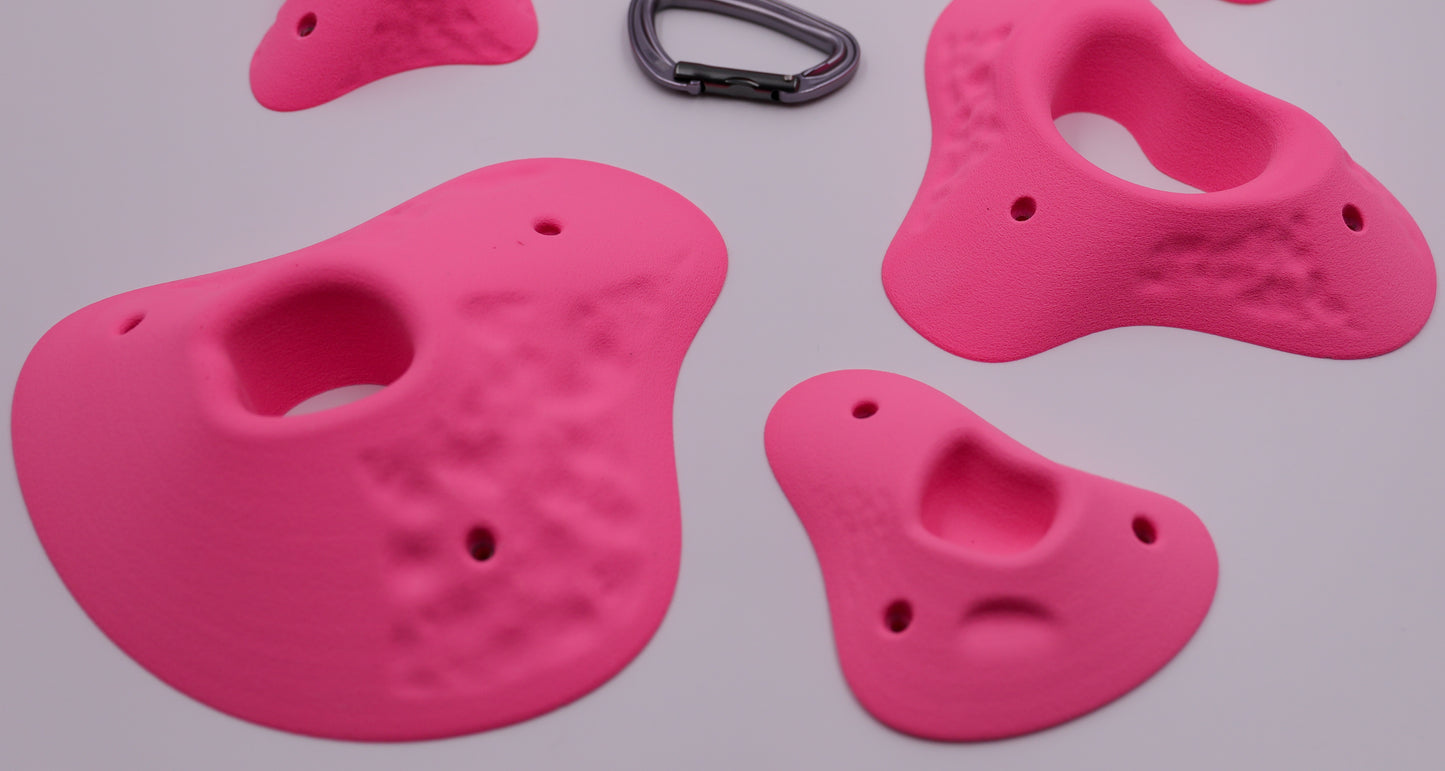 Fuerte Pockets Set, Route-Setter Series, 6 Screw on Climbing Holds