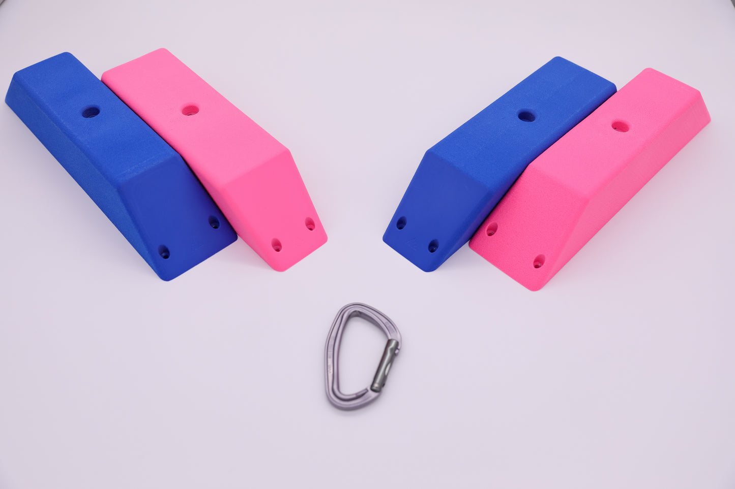 Cubist Pinches, 2 Large Dual Texture Bolt On Climbing Holds