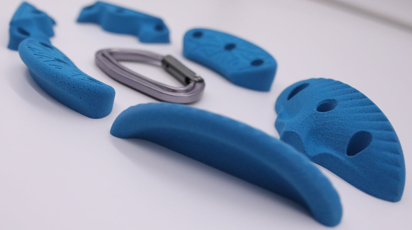 6 Piece Crimps Set, Screw On Climbing Holds for use With Wood Screws Only