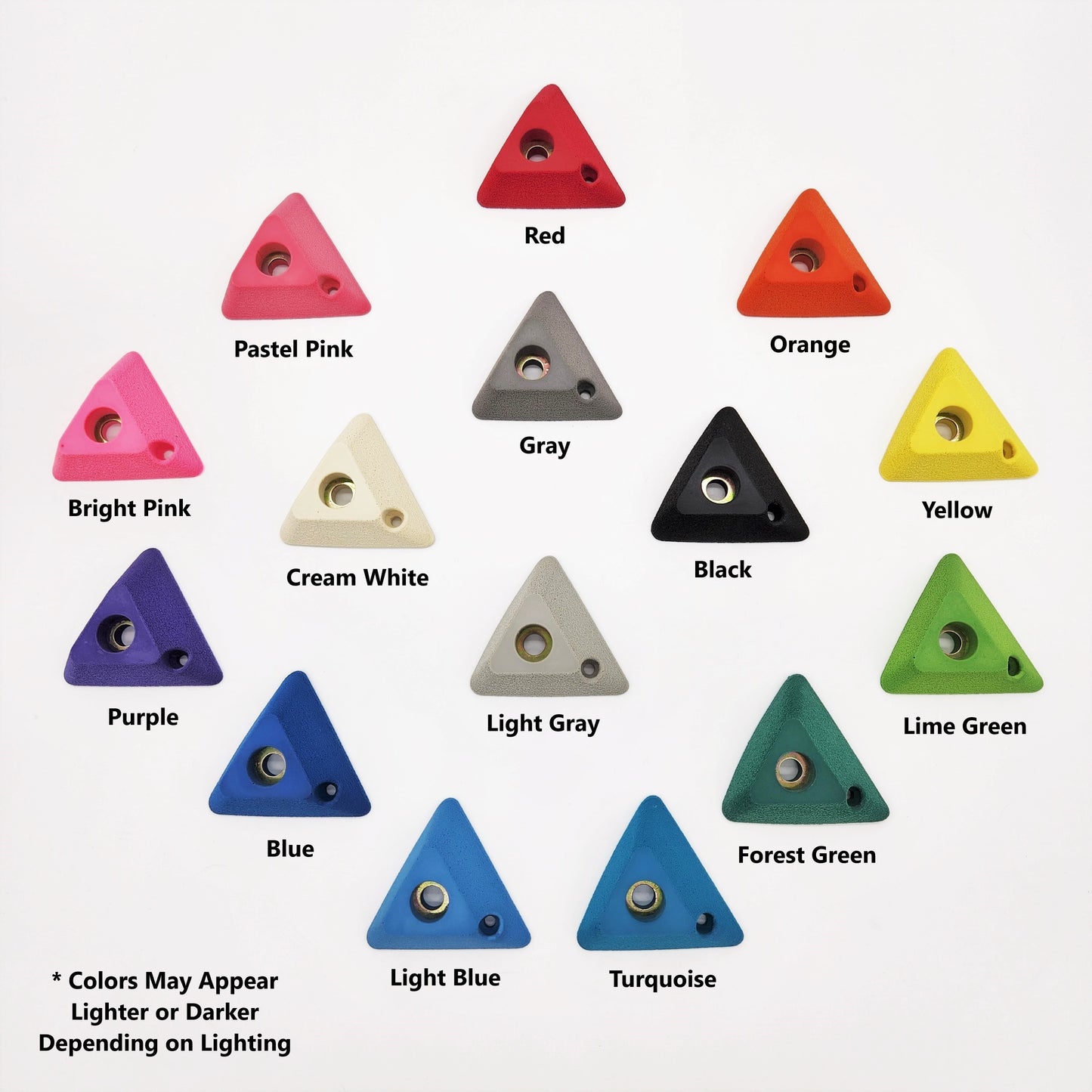 Beginners and Kids Basic Climbing Hold Set, Screw On Climbing Holds