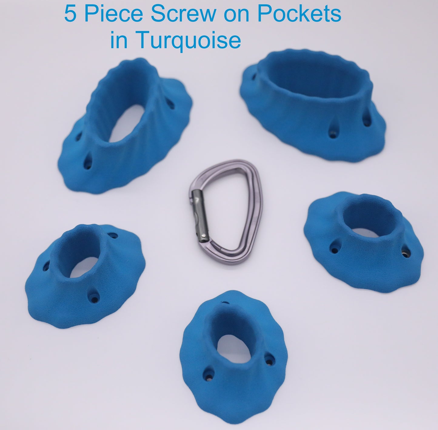 5 Piece Screw On Volcano Pockets Set, for use With Wood Screws Only