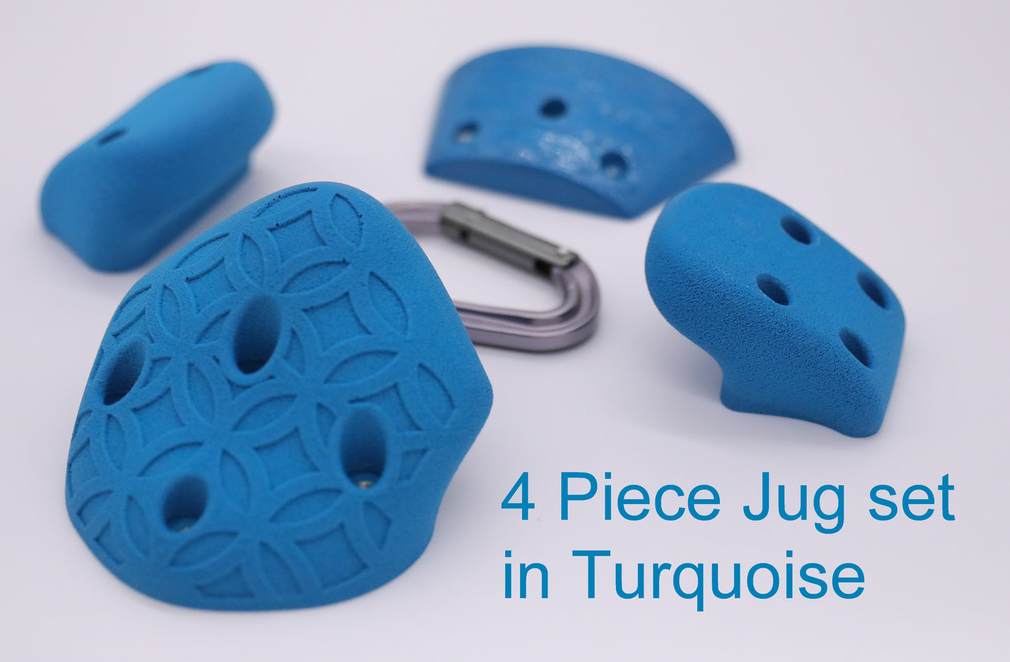 4 Piece Screw on Jugs, Screw On Climbing Holds for use With Wood Screws Only