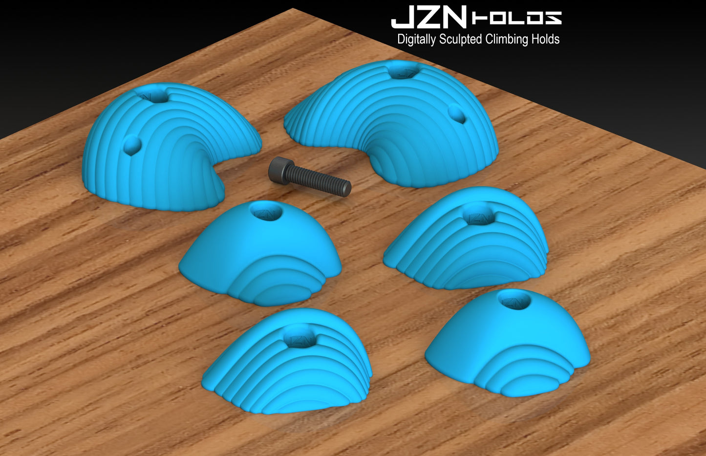 Bolt On Climbing Holds, Large Swarm Foot Holds / Mini Slopers