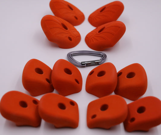 Jugs 12 Piece Bulk Set, Bolt On Climbing Holds