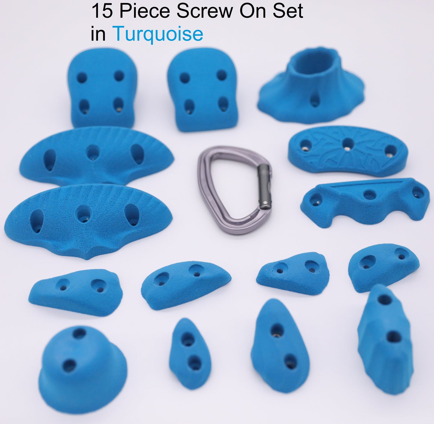 15 Piece Screw On Climbing Hold Set