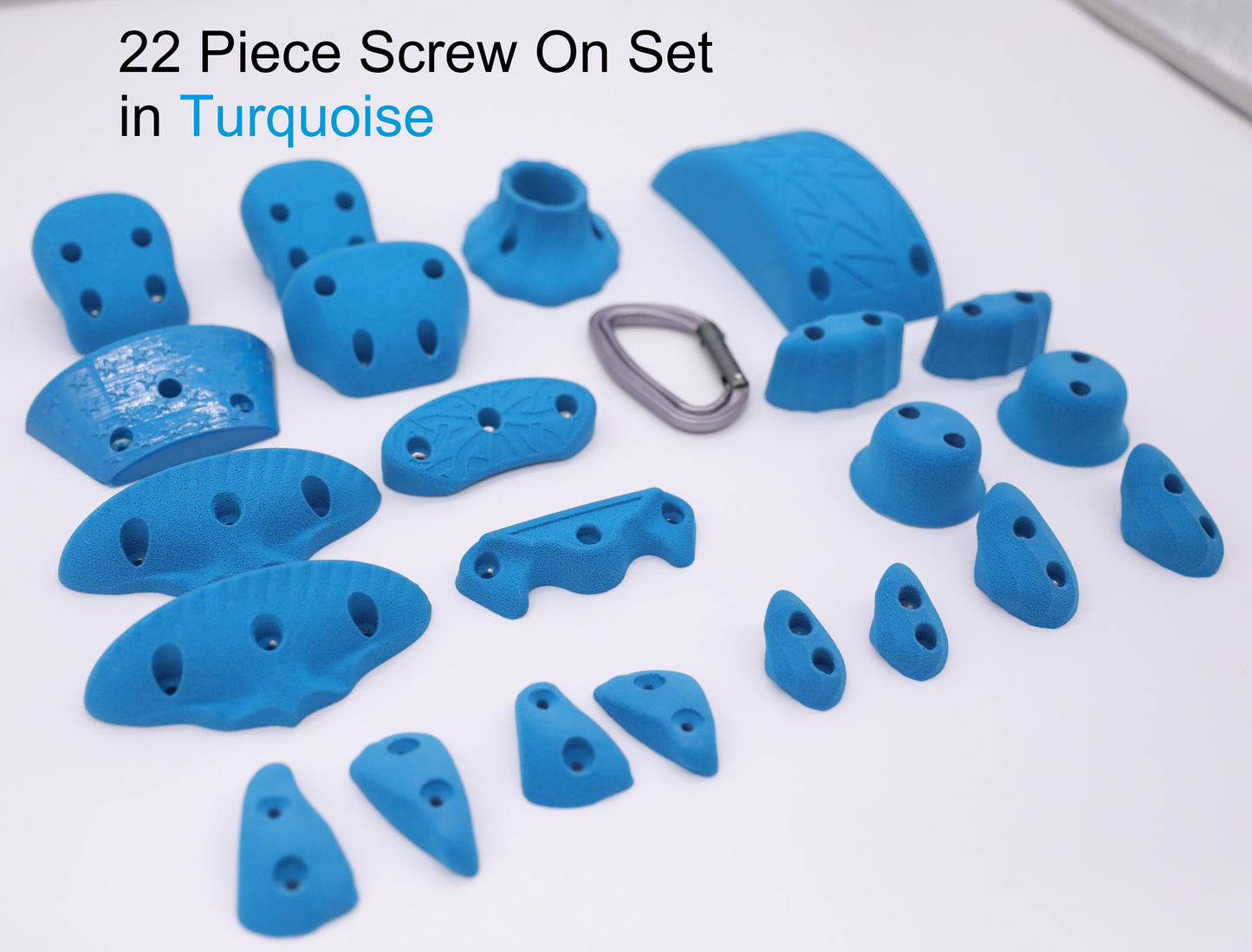 22 Piece Screw On Climbing Hold Set