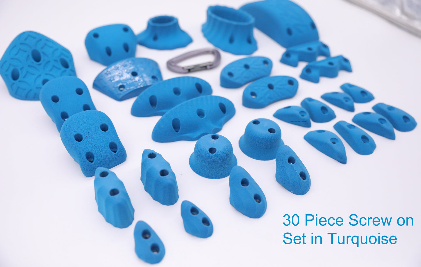30 Piece Screw On Climbing Hold Set, for use With Wood Screws Only
