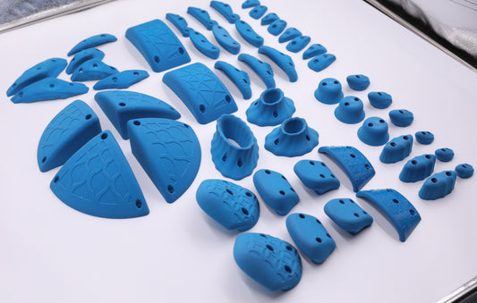 52 Piece Ultimate Screw On Climbing Hold Set, for use With Wood Screws Only