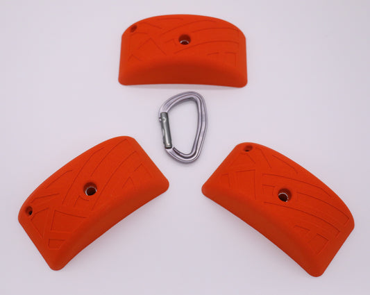 Ribbon Pinch Pack, 3 Bolt On Climbing Holds