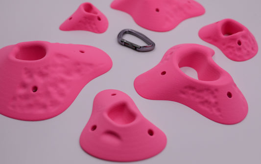 Fuerte Pockets Set, Route-Setter Series, 6 Screw on Climbing Holds