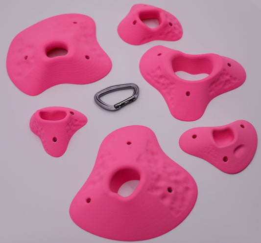Fuerte Pockets Set, Route-Setter Series, 6 Screw on Climbing Holds