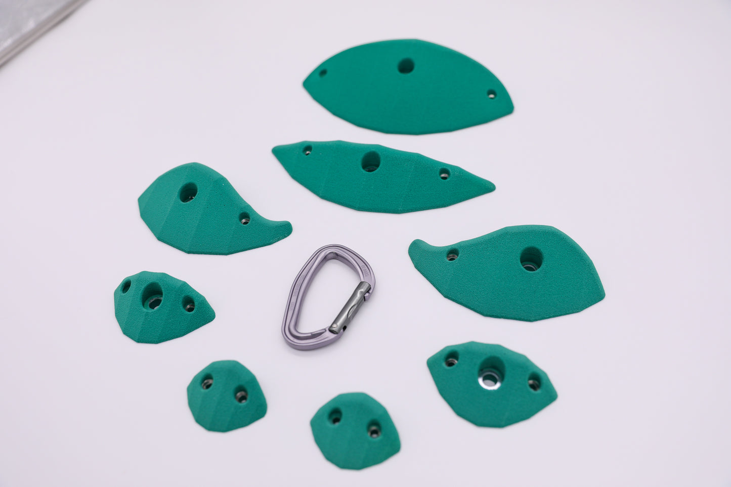 Linear Crimps Symmetrical Set, 8 Bolt On Climbing Holds