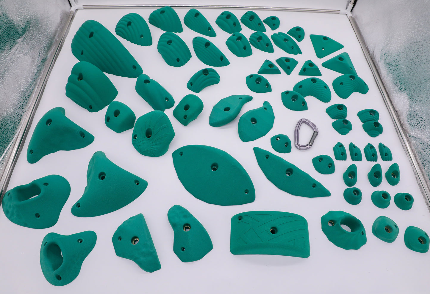 Bolt On Climbing Holds, 60 Piece Mega Homewall Set