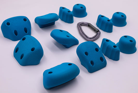 Beginners and Kids Basic Climbing Hold Set, Screw On Climbing Holds