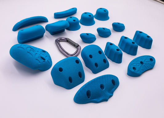 Beginners and Kids Deluxe Climbing Hold Set, Screw On Climbing Holds
