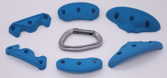 6 Piece Crimps Set, Screw On Climbing Holds for use With Wood Screws Only