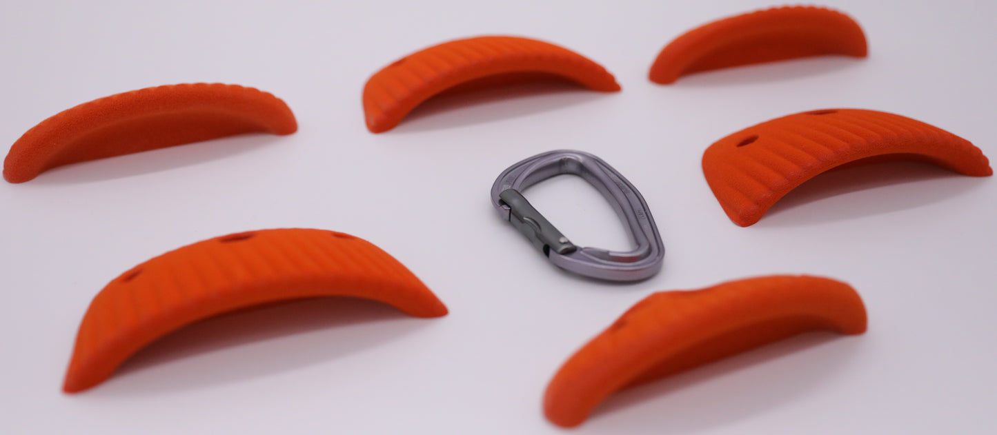 Clamshell Set, 6 Bolt on Climbing Holds