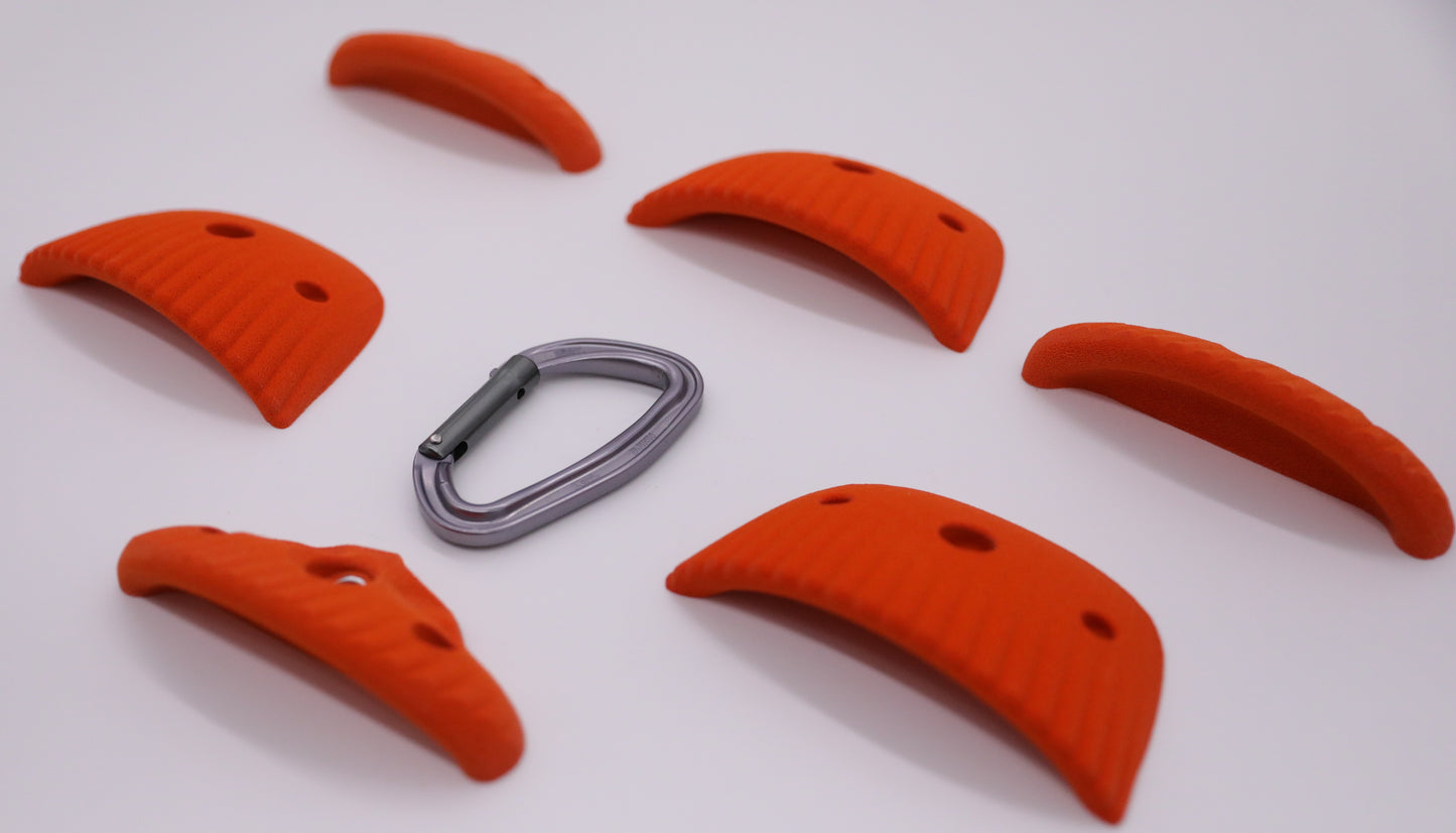 Clamshell Set, 6 Bolt on Climbing Holds