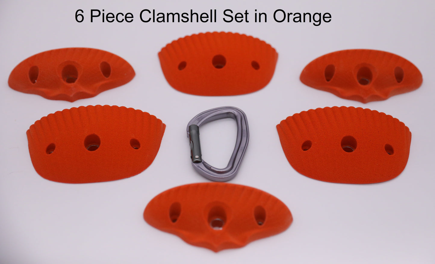 Clamshell Set, 6 Bolt on Climbing Holds