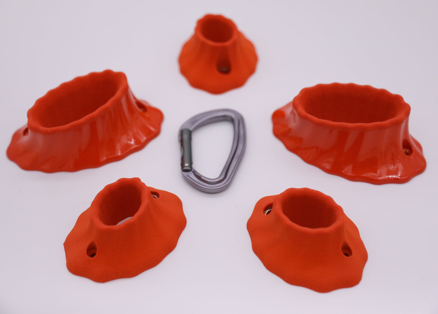 Volcano Pockets Set, 5 Bolt On Climbing Holds