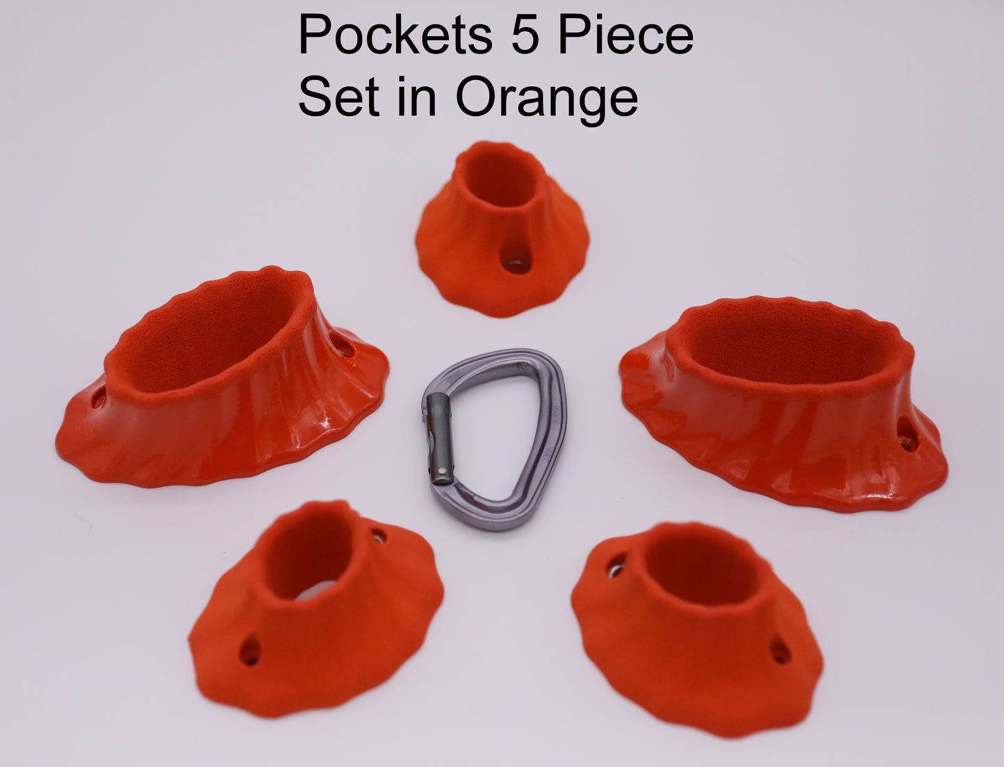 Volcano Pockets Set, 5 Bolt On Climbing Holds