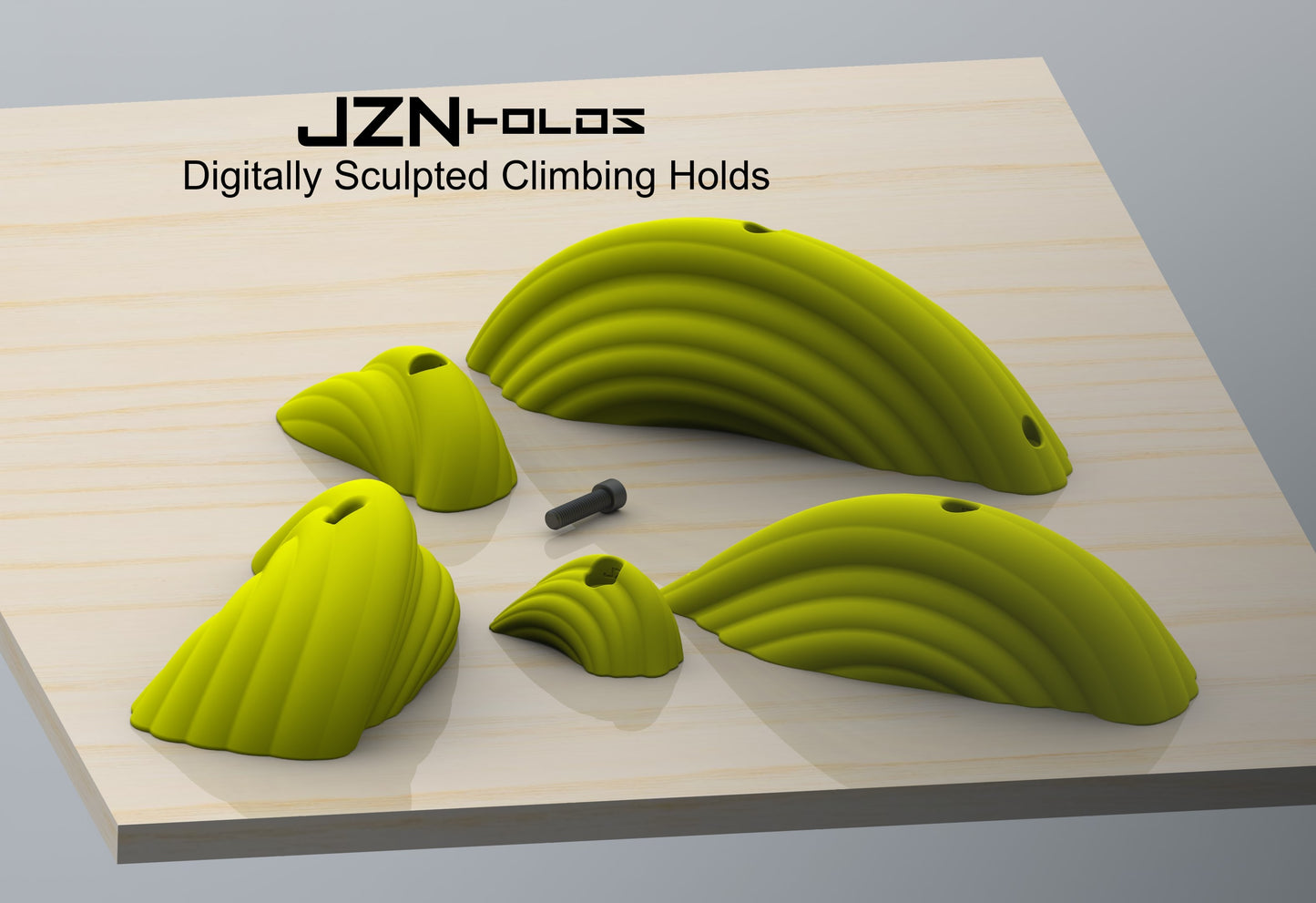 Bolt On Climbing Holds, Swarm Pinches 5 Piece Set