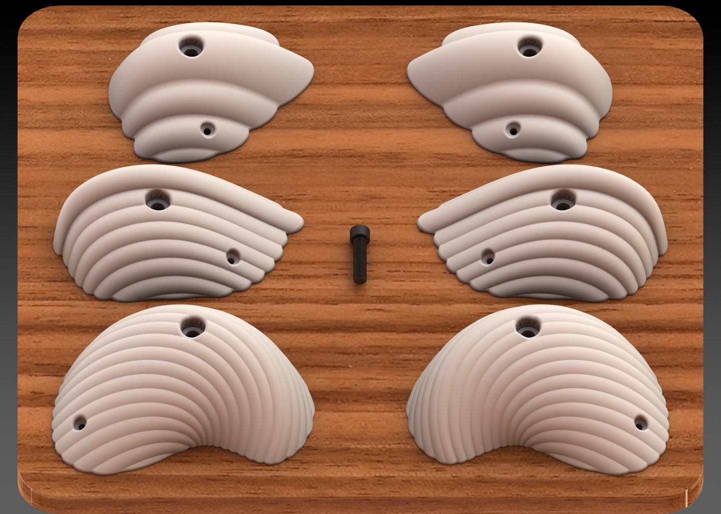 Swarm Large Foot Holds / Mini Slopers Symmetrical Set